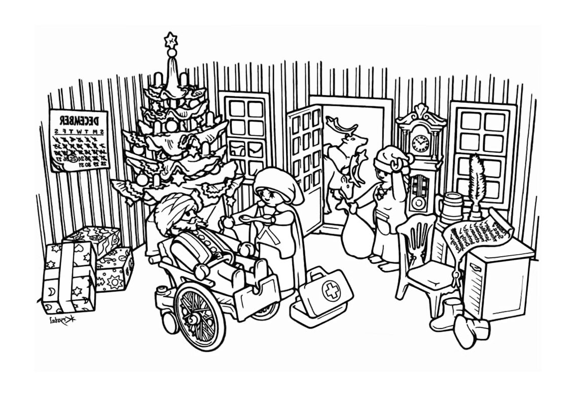 Pompier playmobil dessin