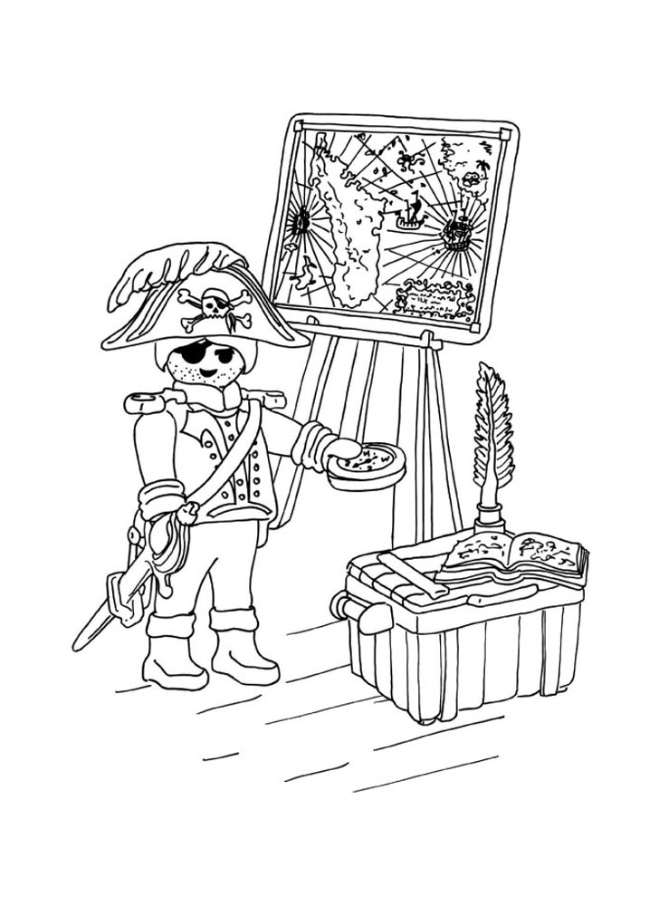 Dessin animé de playmobil pirate