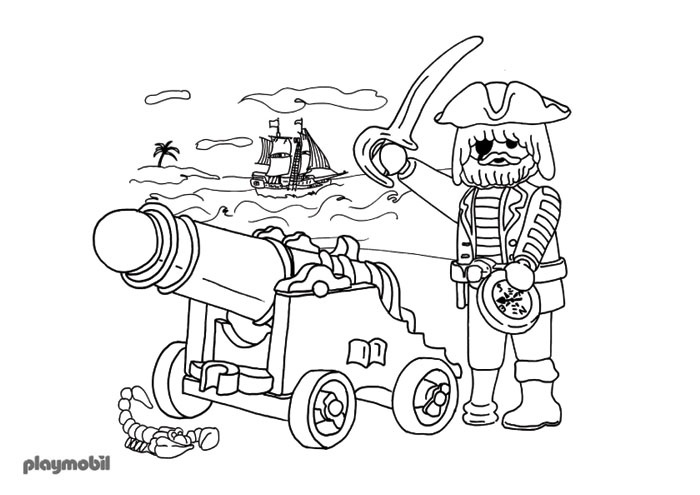 Playmobil pirate dessin animé
