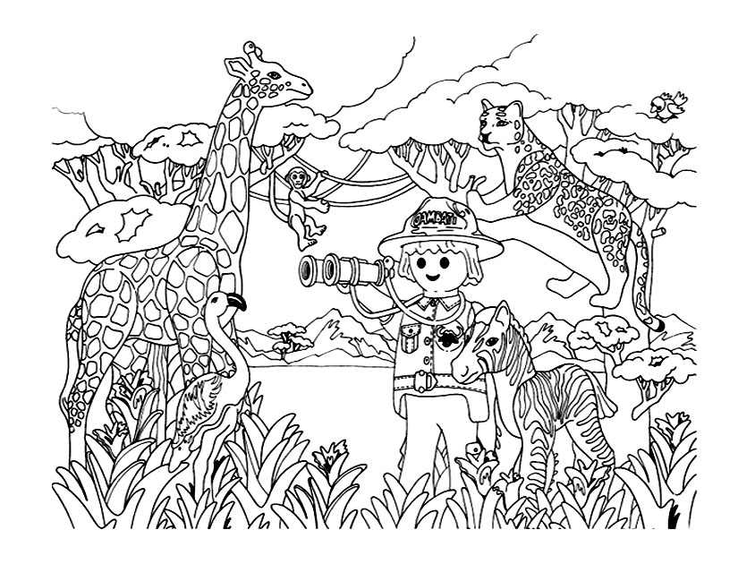 Dessin playmobil maison