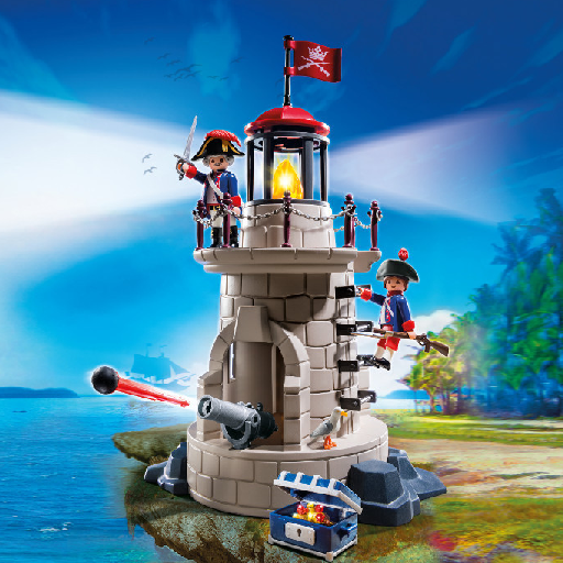 Playmobil wooden pirate ship