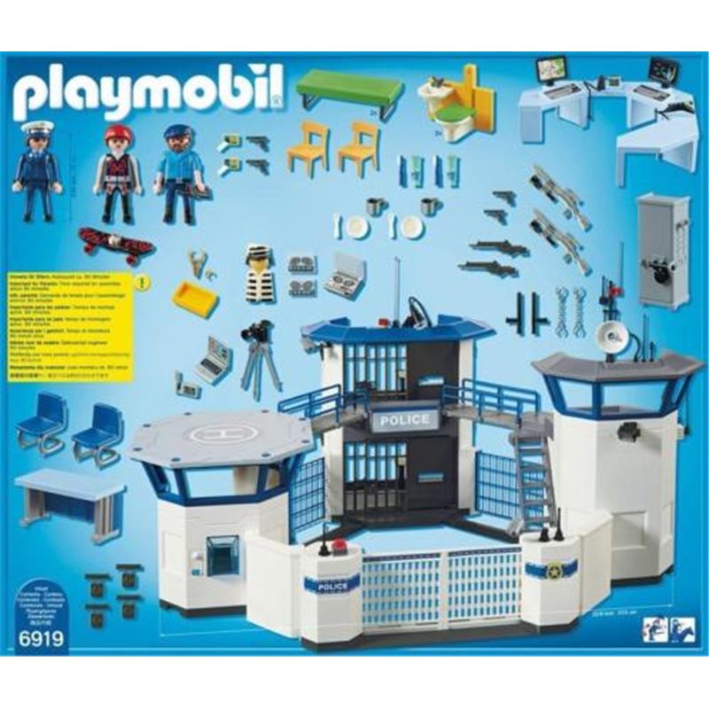 Playmobil hélicoptère de police avec projecteur