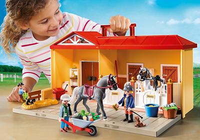 Ecurie transportable playmobil amazon