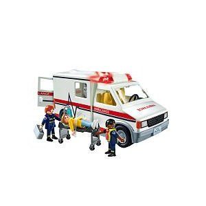 Playmobil camion de pompier 5980 city action secours ambulance