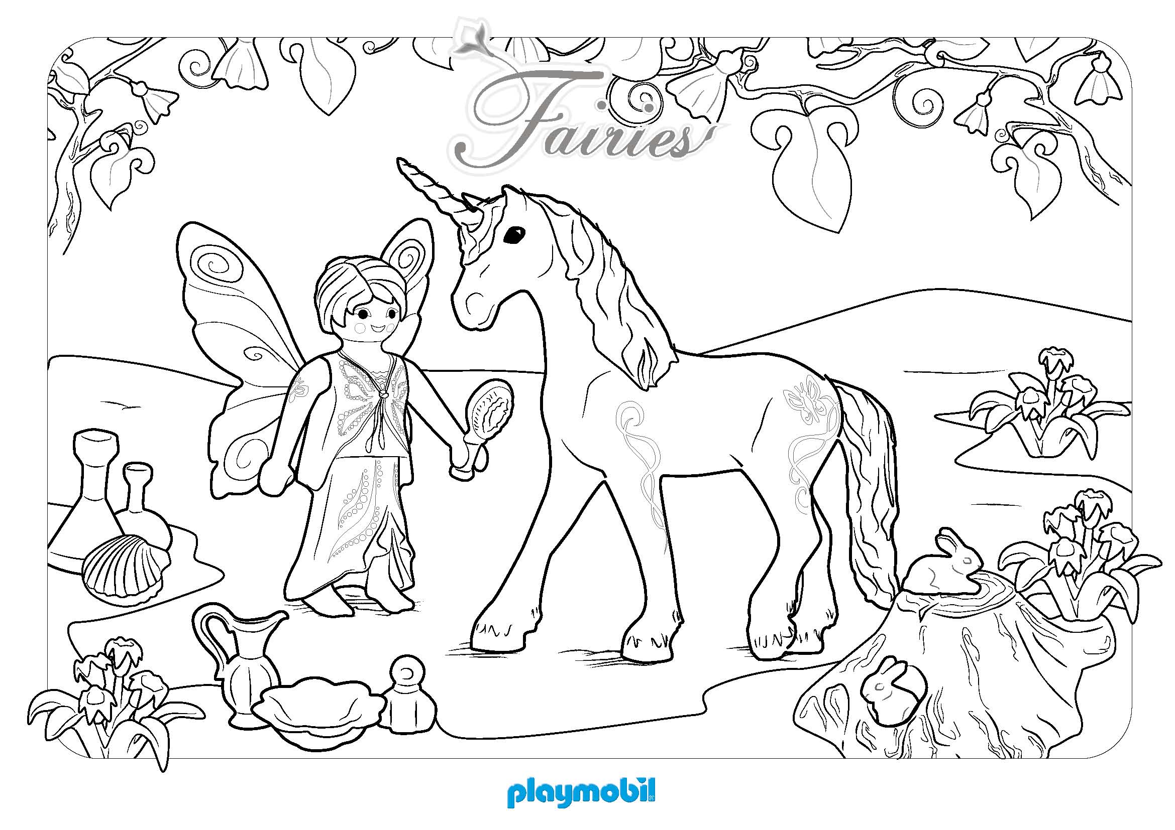 Dessin playmobil fille