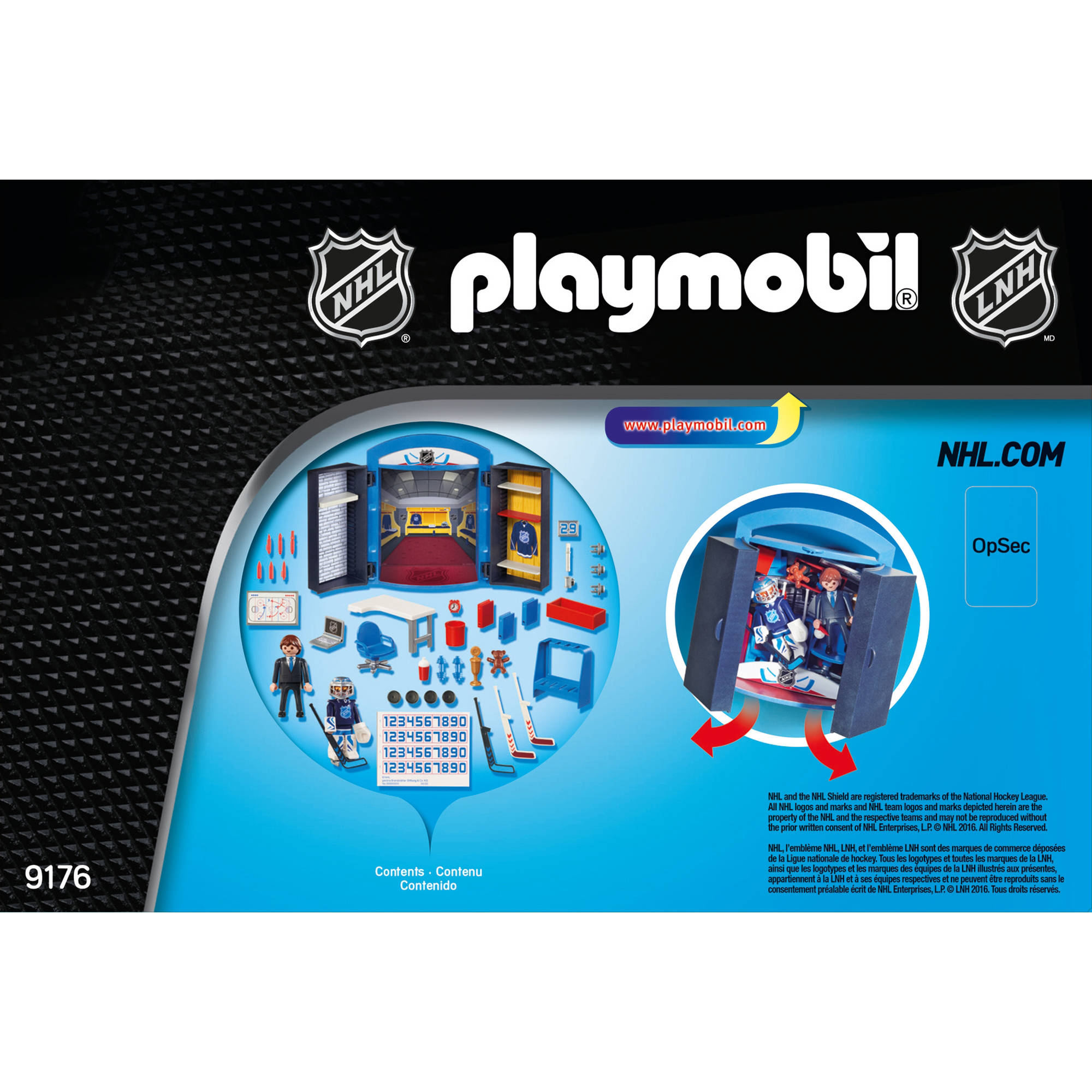 Playmobil nhl dressing room