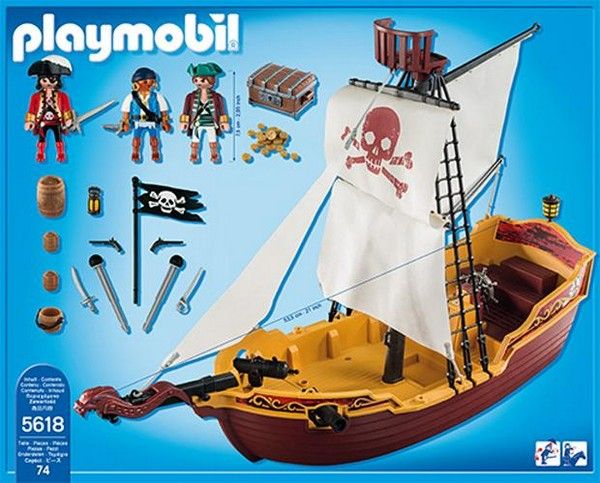 Playmobil 123 barco pirata