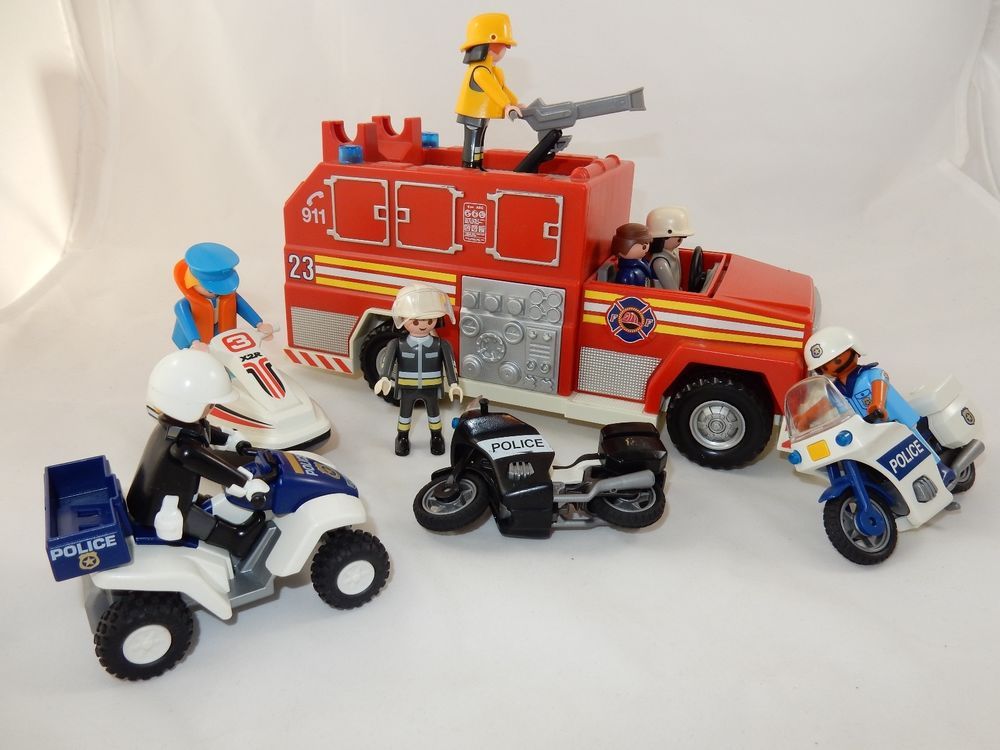 Camion pompier playmobil ebay