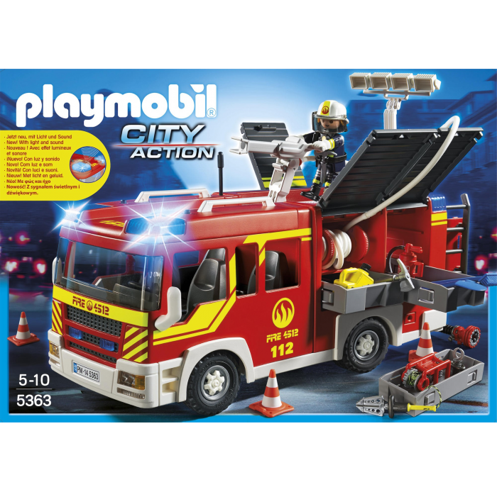 Playmobil pompier fourgon