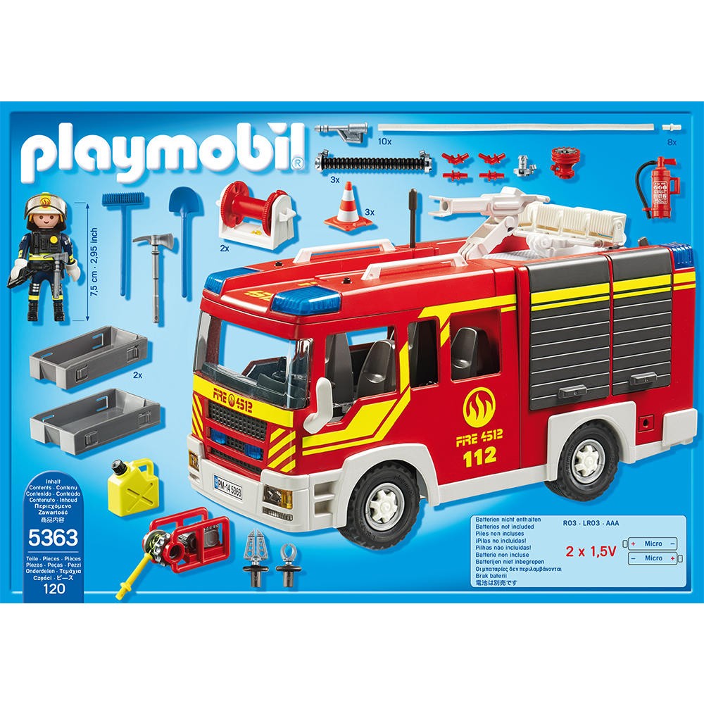 Maquette playmobil pompier