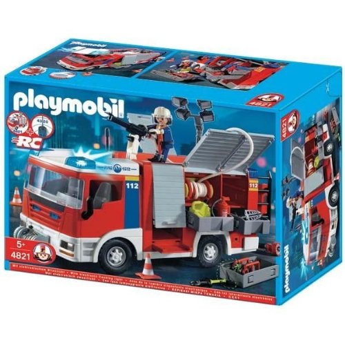 Playmobil pompier remorque