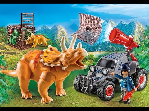 Playmobil dinosaure voiture