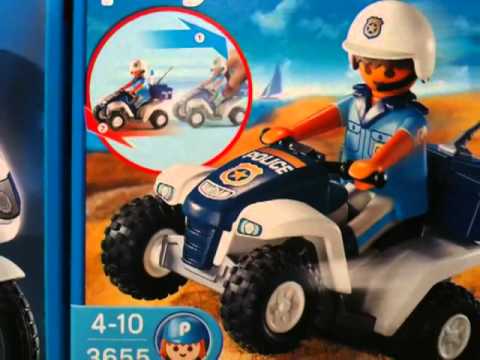 Playmobil city action policier quad