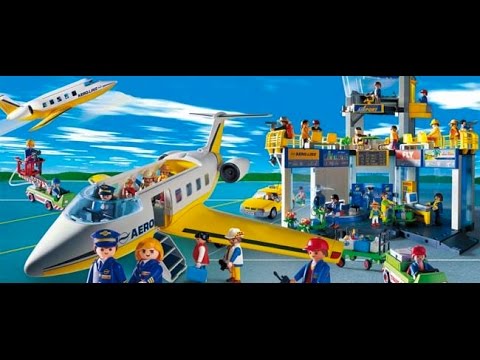 Playmobil airport bus stop