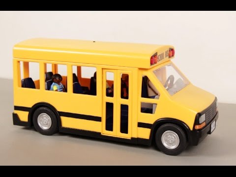 Playmobil school bus batman