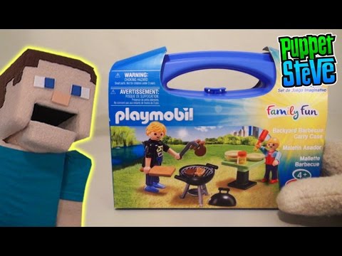 Playmobil backyard barbecue carry case