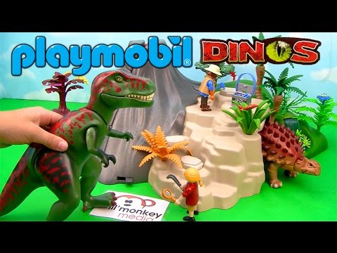 Playmobil 5230 dinos volcano with t-rex dinosaur