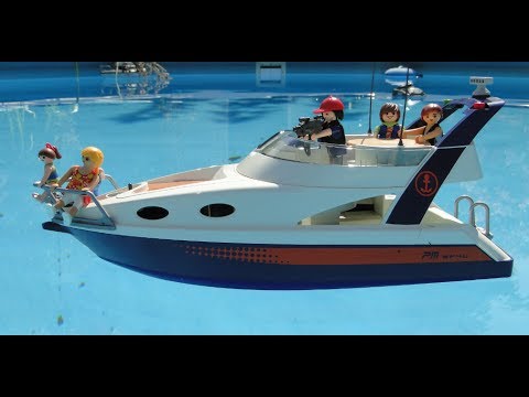 Dessin animé playmobil bateau