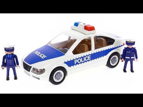 Playmobil police car with camera