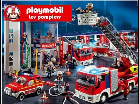 Playmobil pompier caserne
