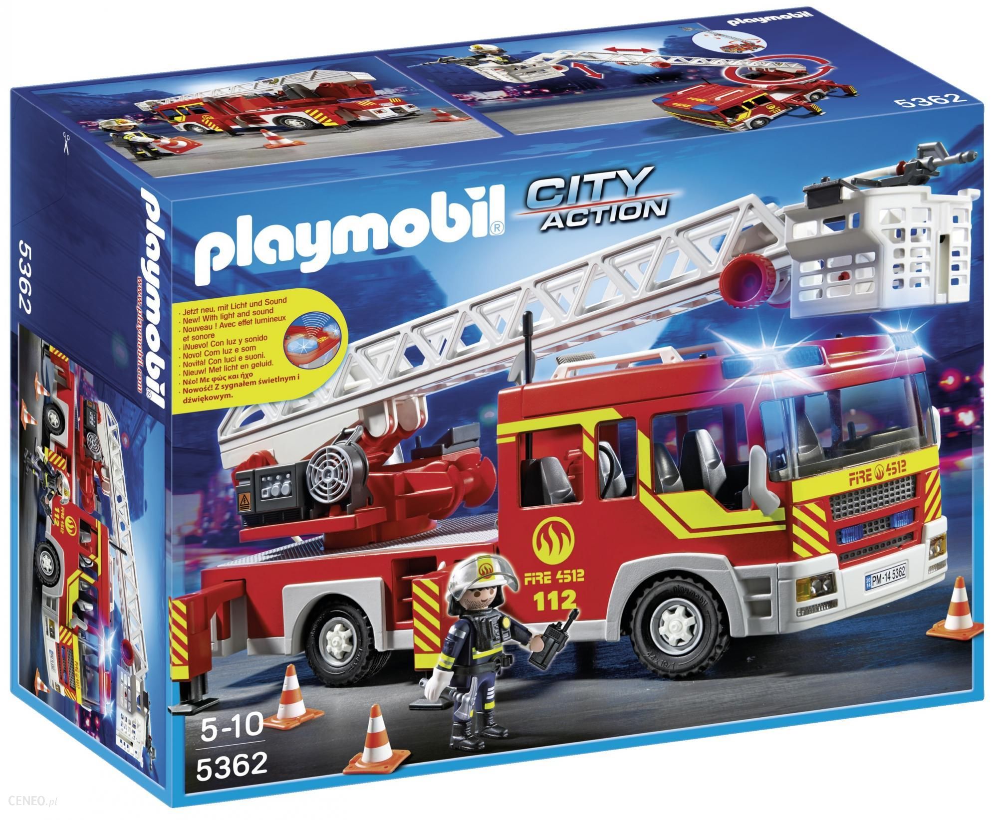 Playmobil city action wóz strażacki z drabiną 5362