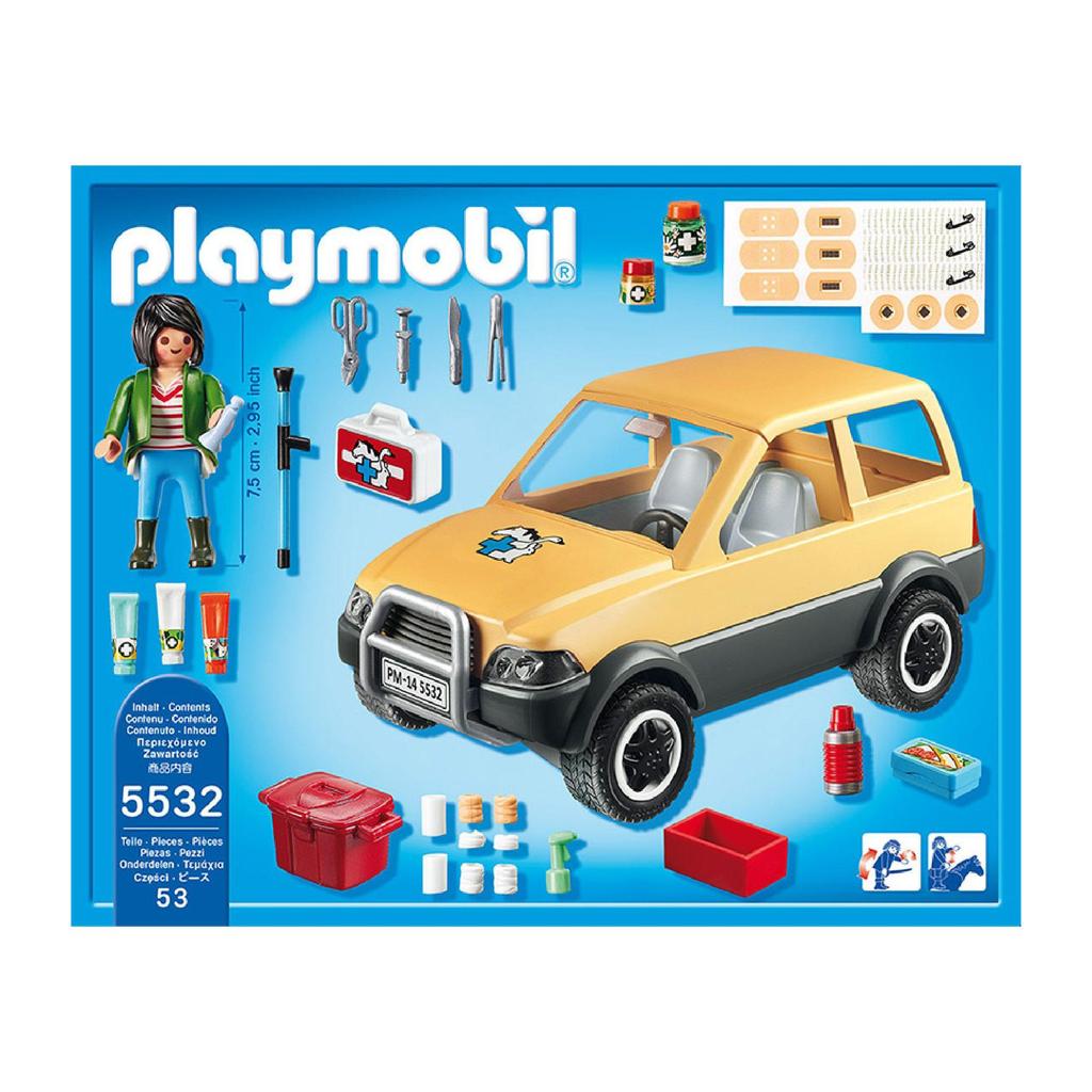 Playmobil city life vet with car