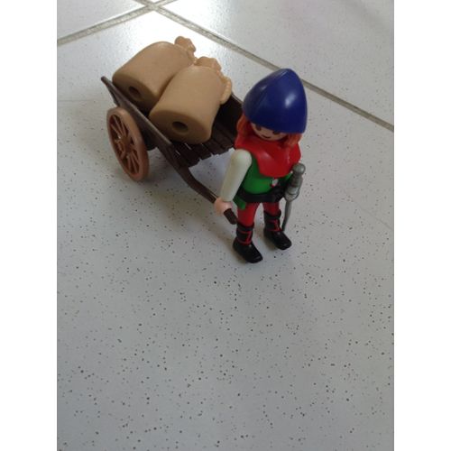 Playmobil charrette moyen age