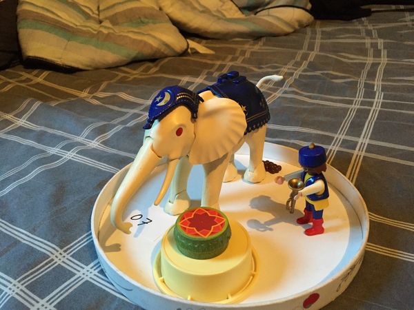 Playmobil elephant blanc