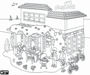 Playmobil police coloriage
