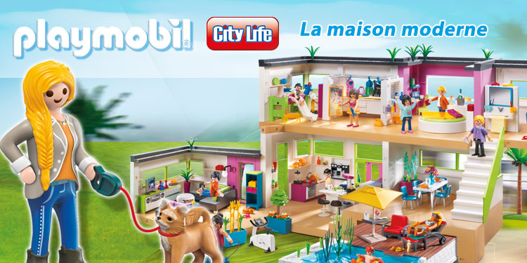 Playmobil maison moderne complete