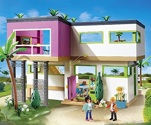 Dessin animé playmobil maison moderne