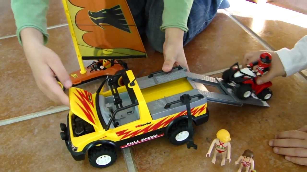 Dessin anime playmobil moto