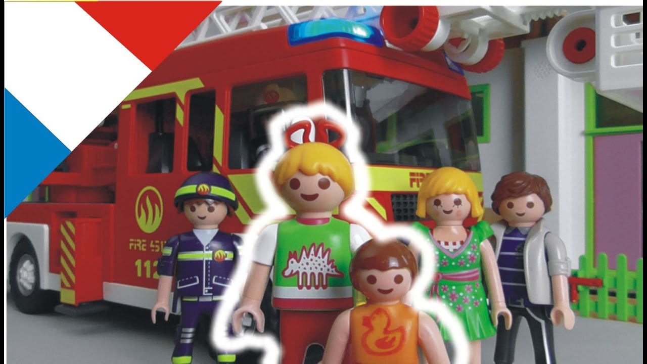 Dessin animé playmobil pompier en français
