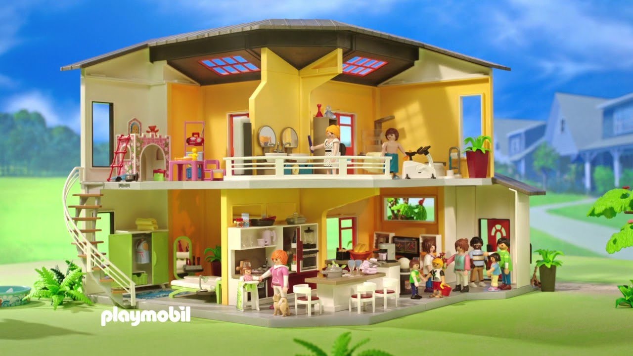 Video de playmobil en francais de la maison moderne
