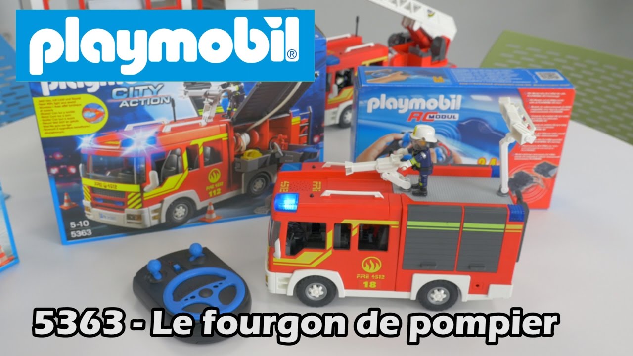 Playmobil pompier fourgon