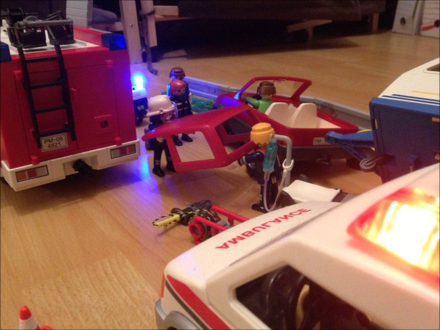 Playmobil pompier video youtube