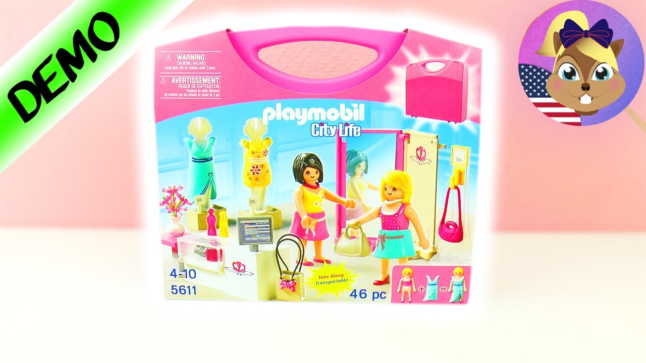 Playmobil city life take along fashion store