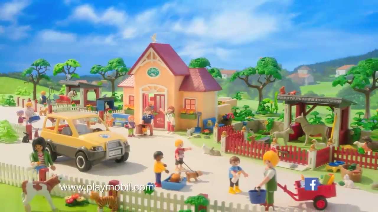 Playmobil city life 5529 clinique vétérinaire avec animaux