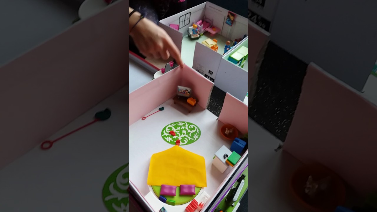 Maison playmobil boite a chaussure