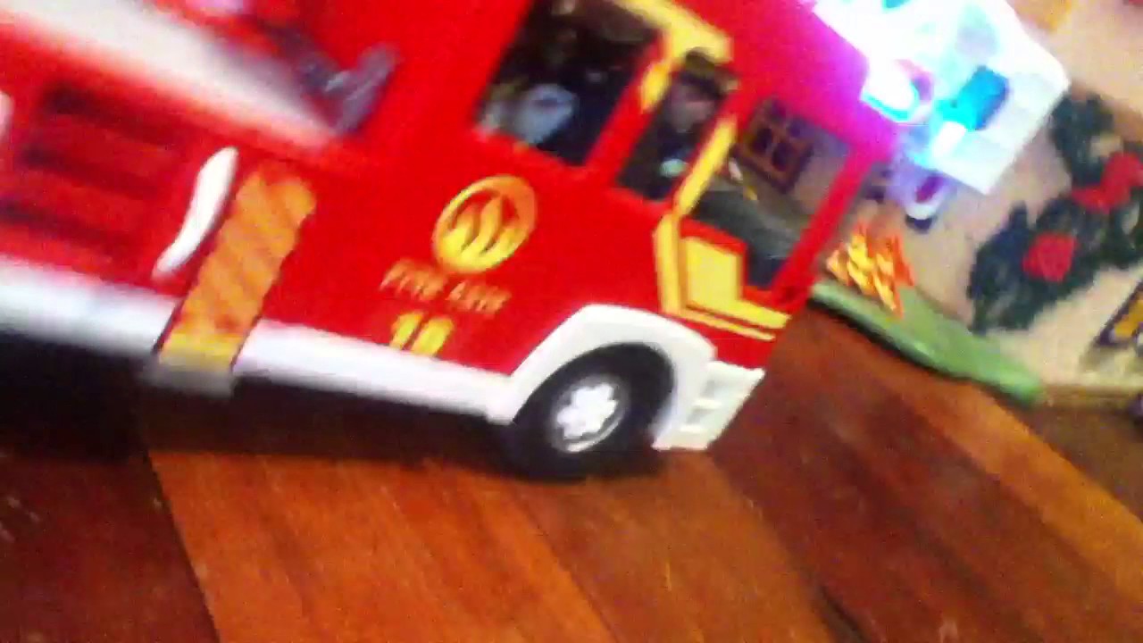 Playmobil maison en feu