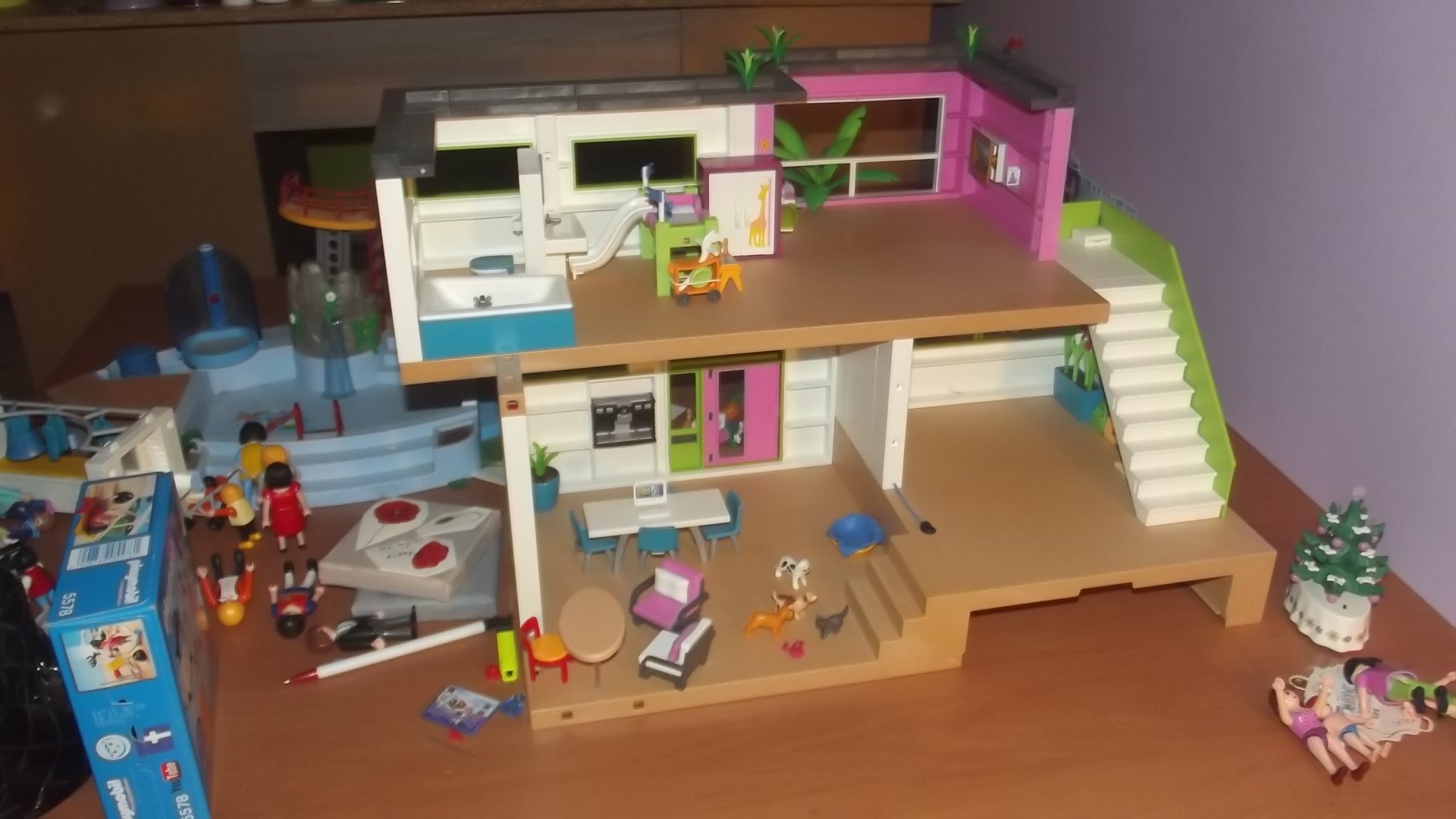 Playmobil maison moderne interieur