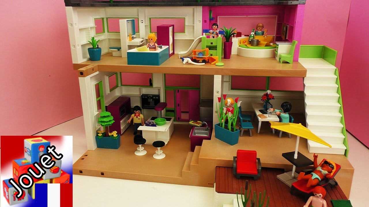 Playmobil maison moderne piscine