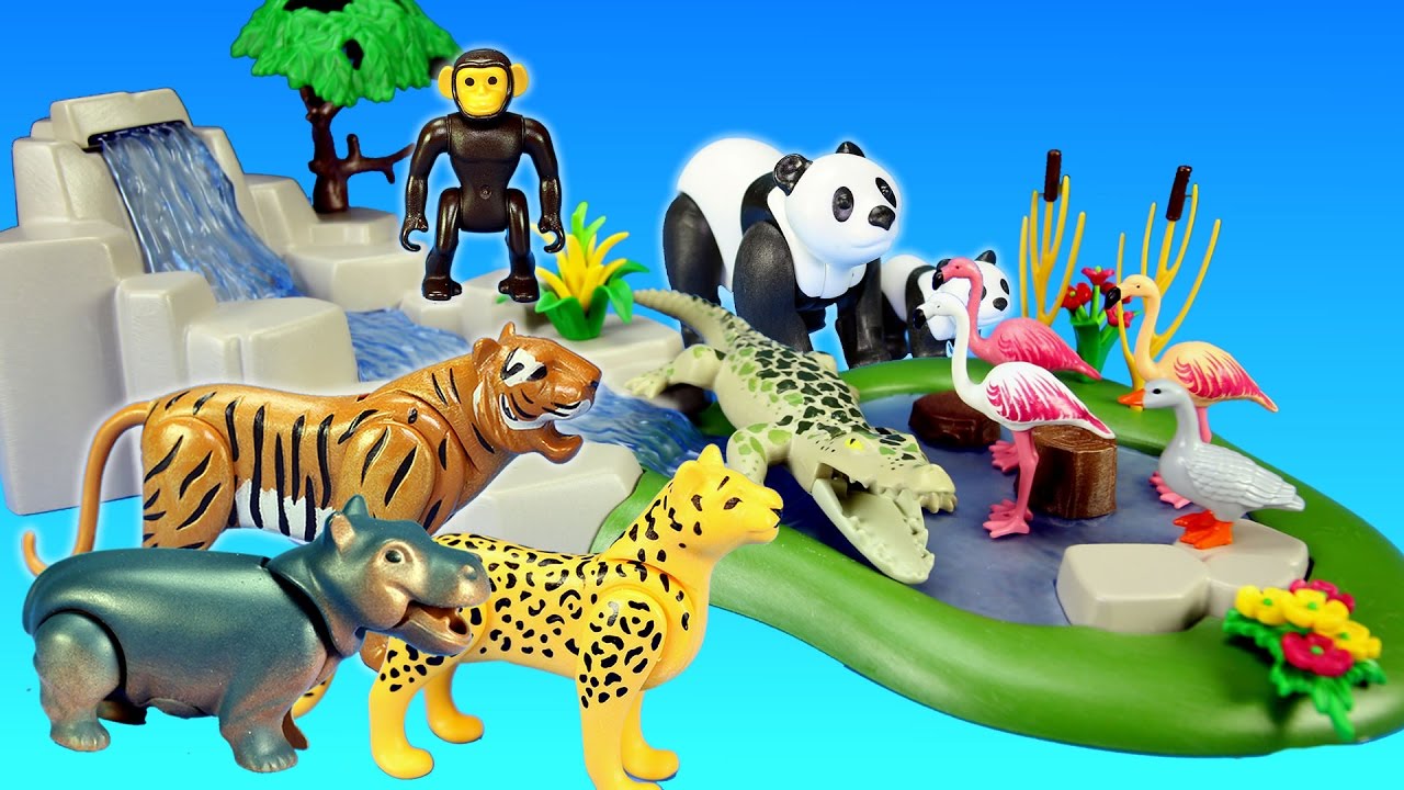 Playmobil zoo toy videos