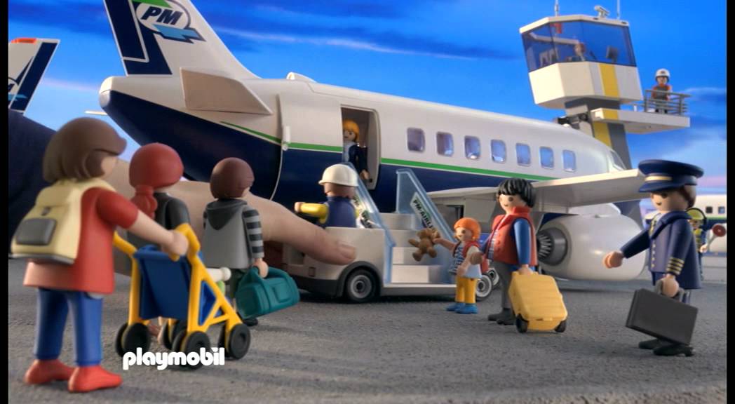 Playmobil escalier avion