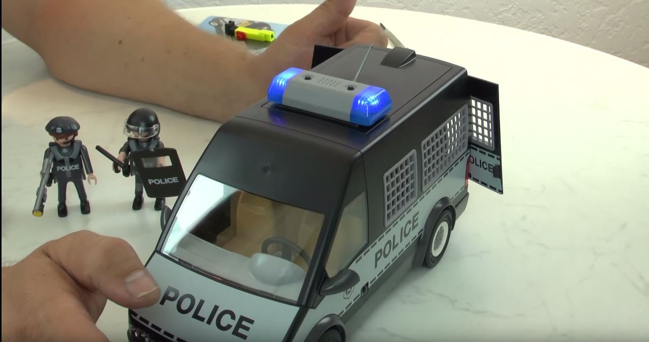 Playmobil city action police van with lights and sound