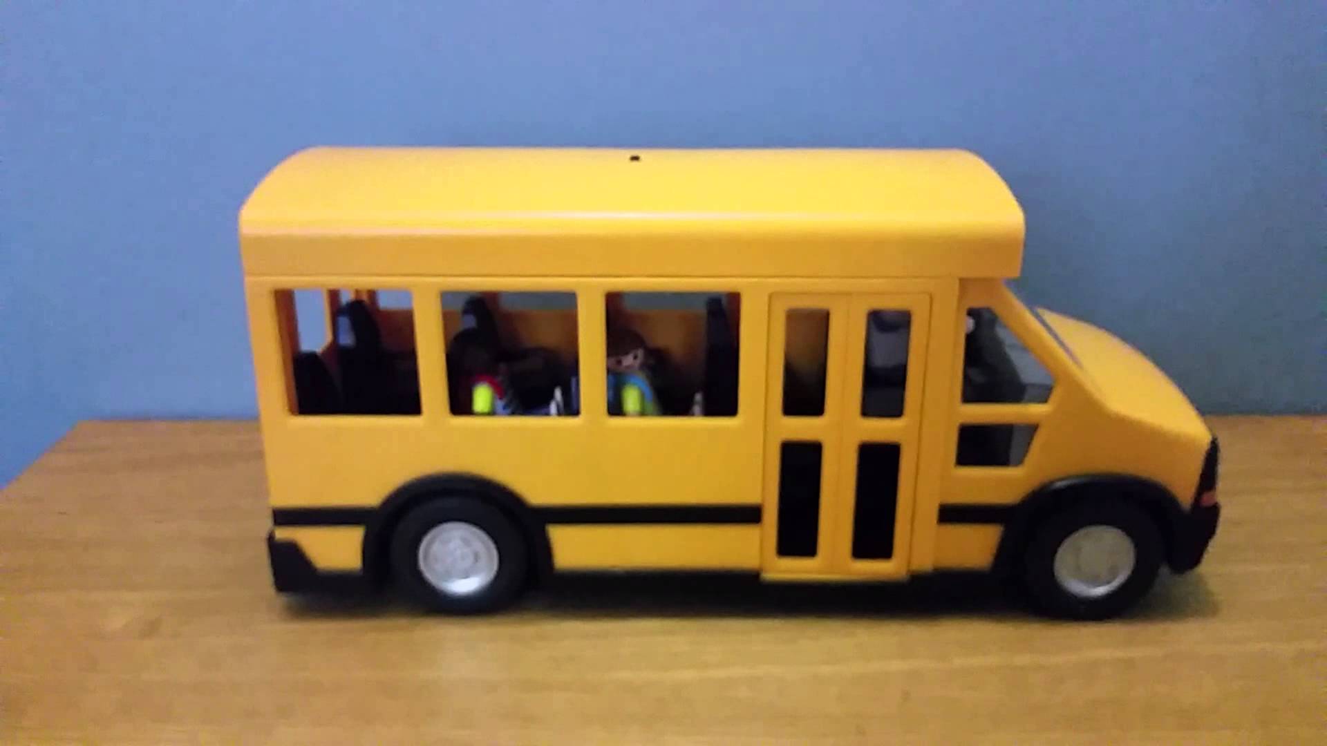 Playmobil school bus youtube