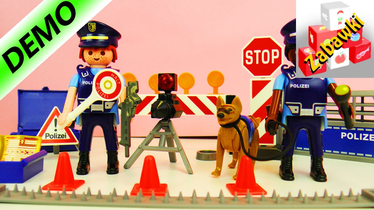 Playmobil city action blokada policyjna klocki 6924
