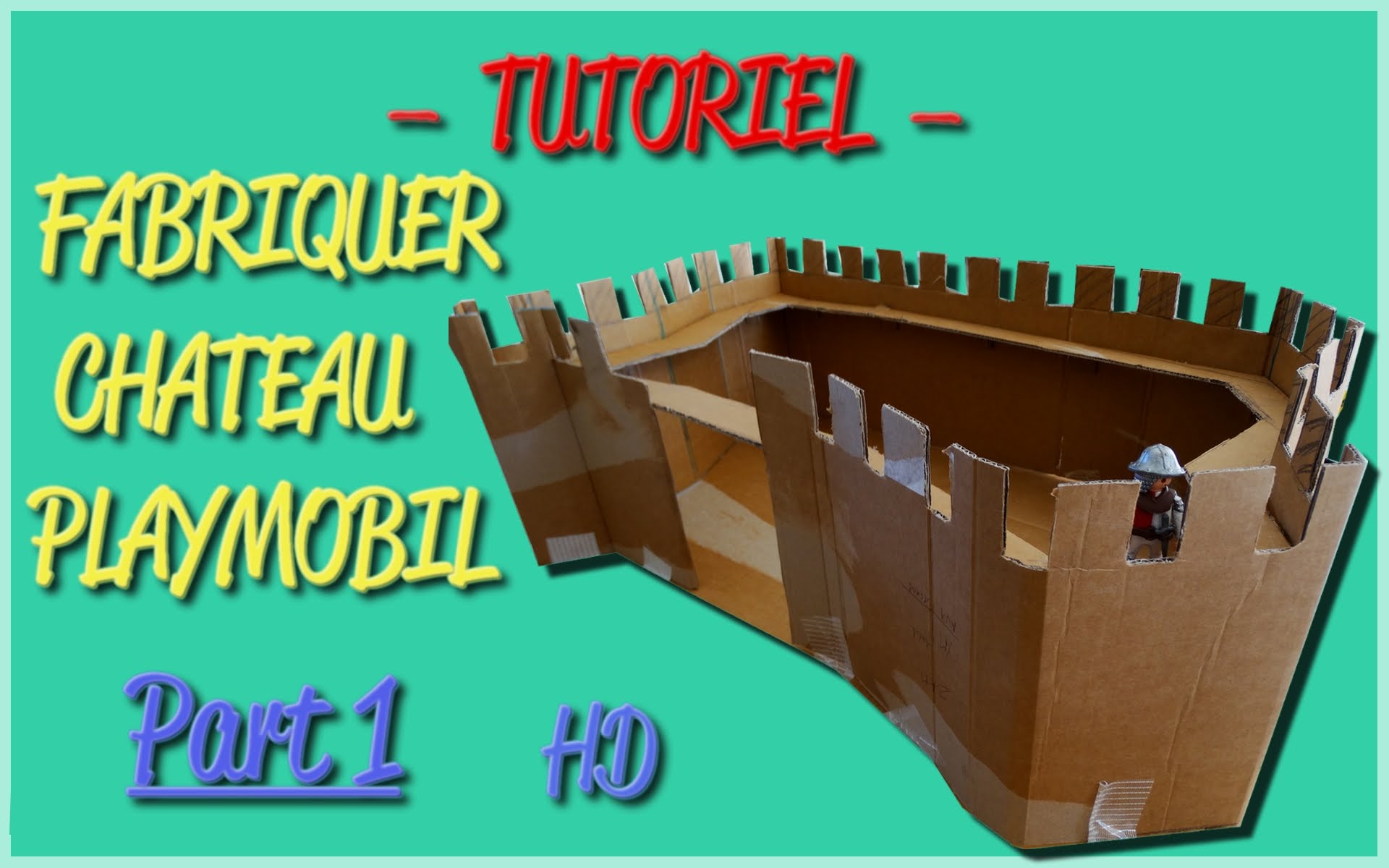 Chateau playmobil en carton