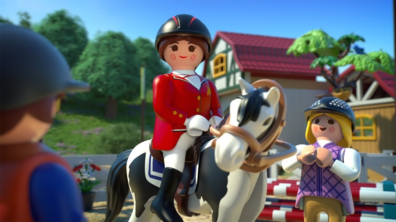 Dessin animé playmobil fille en français