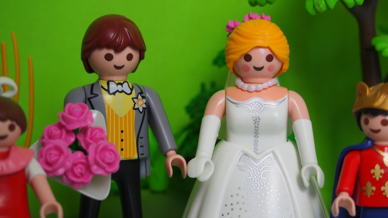 Dessin animé playmobil mariage